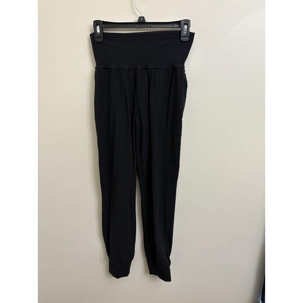 Athleta Salutation High Rise Jogger Black Powervita Yoga Pants Women's Size XS